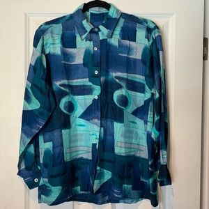 Vintage Patterned Button Up